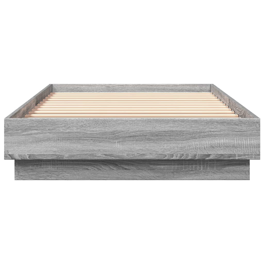 Bed frame Grey Sonoma 90x200 cm wood material