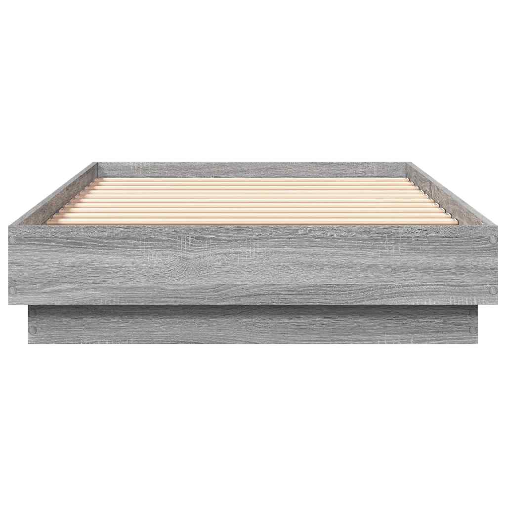 Bed frame Grey Sonoma 90x190 cm wood material