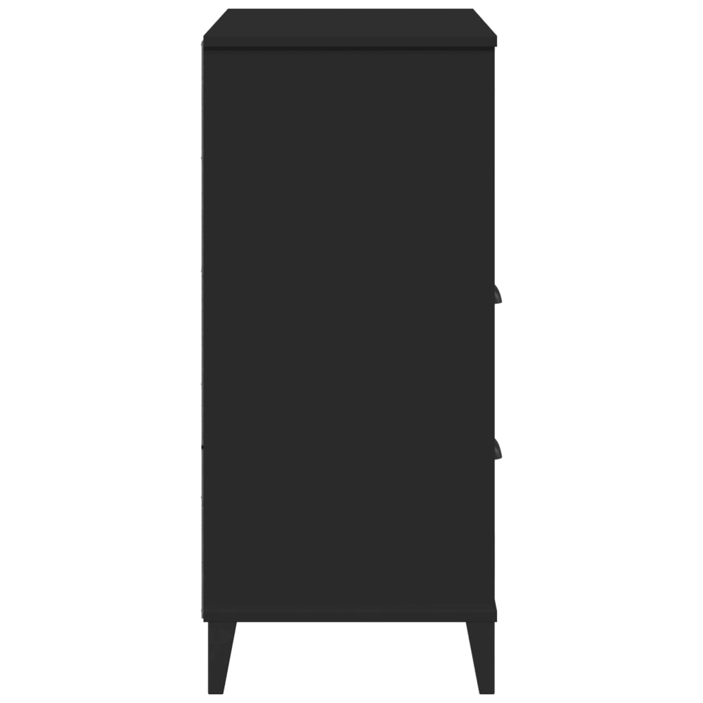 Bookcase VIKEN Black 80x40x90 cm Wood Material