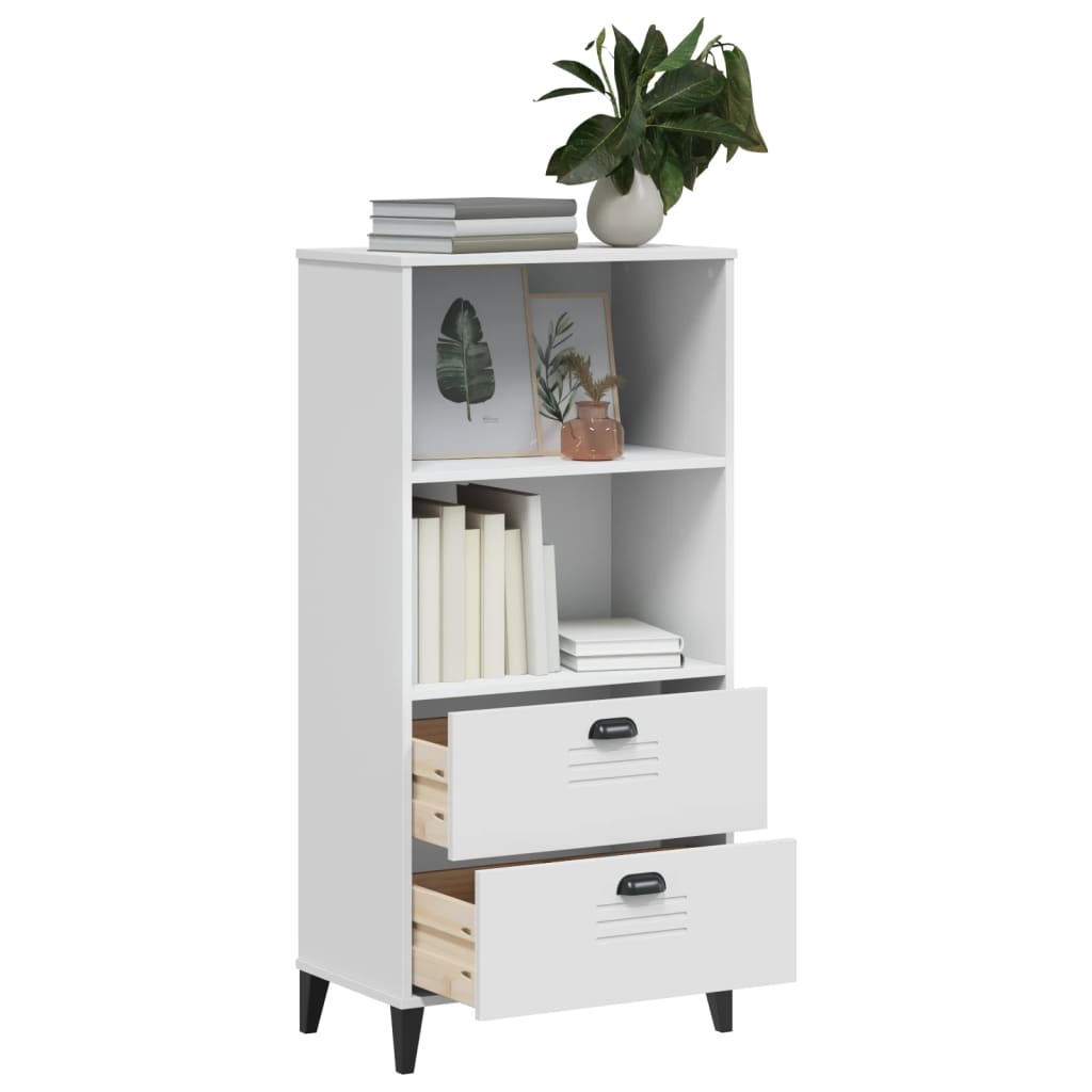 Bookcase VIKEN White 60x35x123 cm Wood material