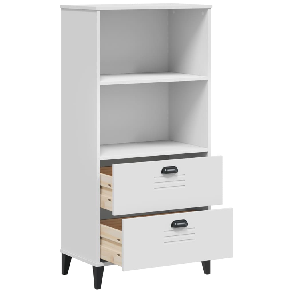 Bookcase VIKEN White 60x35x123 cm Wood material