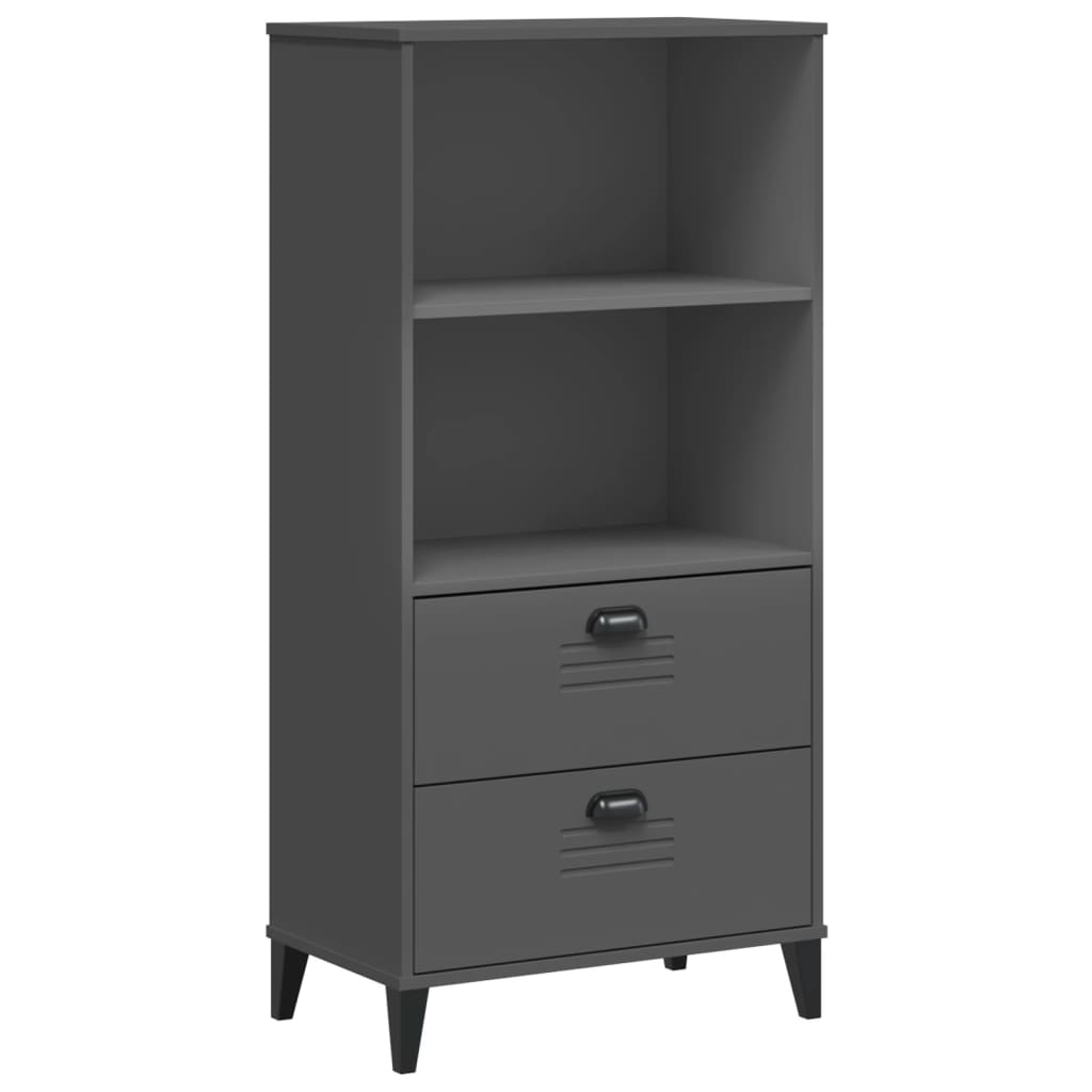 Bookcase VIKEN Anthracite 60x35x123 cm Wood material