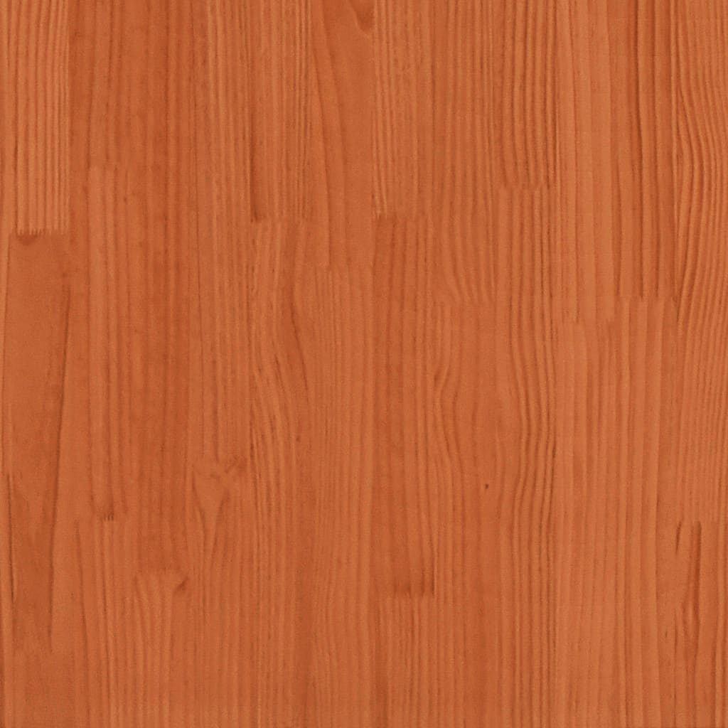 Senior bed wax brown 75x190 cm solid pine wood