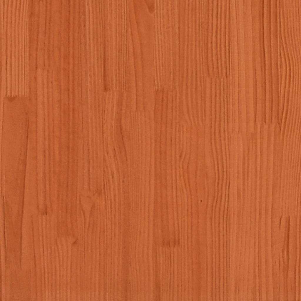 Senior bed wax brown 135x190 cm solid pine wood