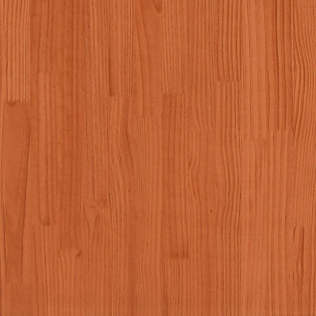 Senior bed wax brown 140x200 cm solid pine wood