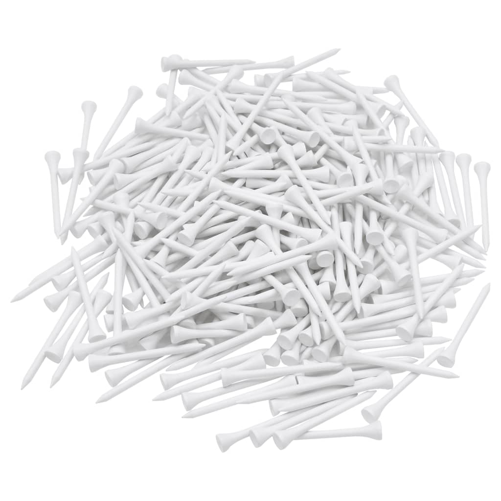 Golf Tees 1000 pcs. White 70 mm Bamboo