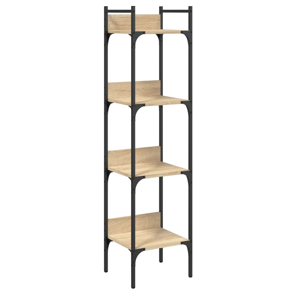 Bookcase 4 shelves Sonoma oak 35x30x138.5 cm wood material