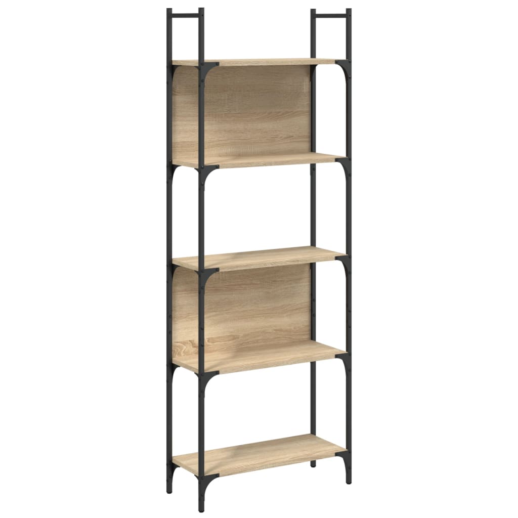 Bookcase 5 shelves Sonoma oak 60.5x24x166.5 cm wood material