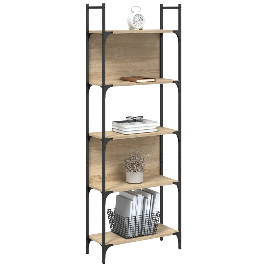 Bookcase 5 shelves Sonoma oak 60.5x24x166.5 cm wood material