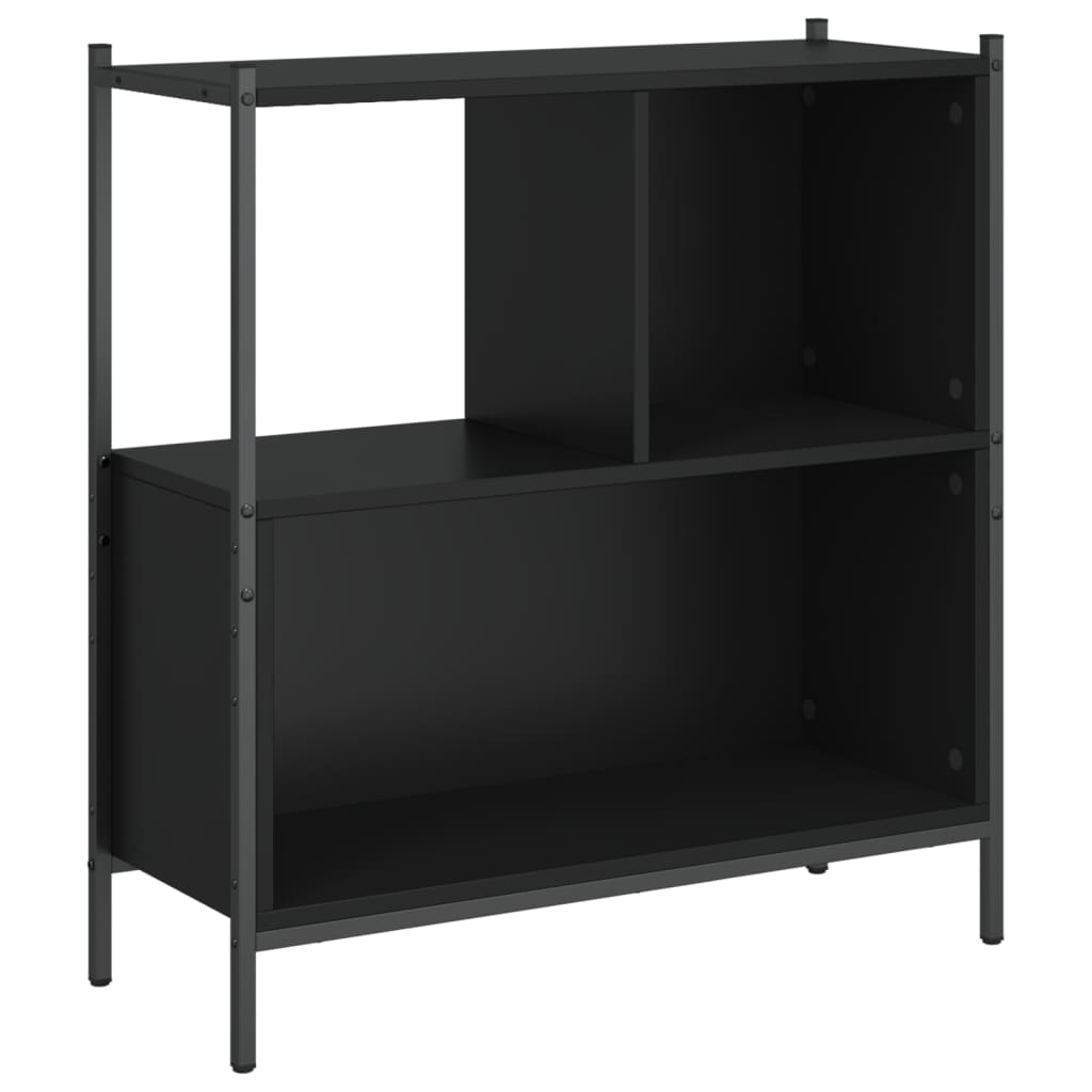 Bücherregal Schwarz 72x28x77,5 cm Holzwerkstoff