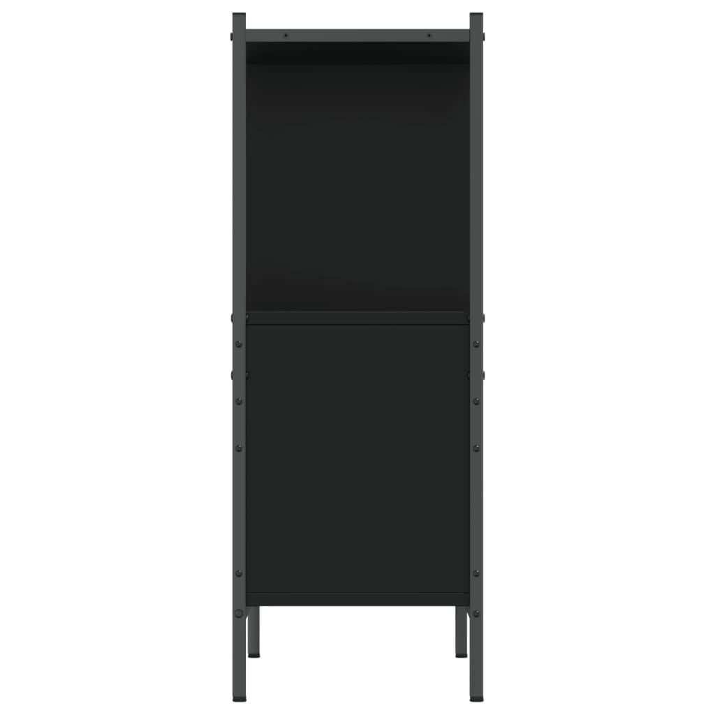 Bookshelf Black 72x28x77.5 cm Wood Material