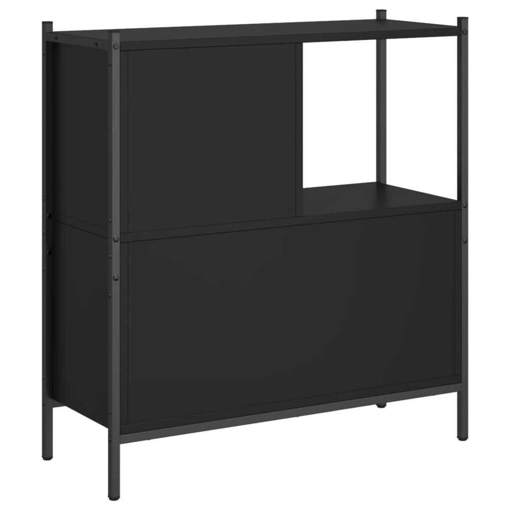 Bookshelf Black 72x28x77.5 cm Wood Material