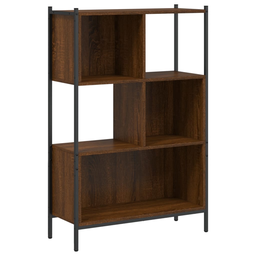 Bookshelf Brown Oak Look 72x28x109 cm Wood Material