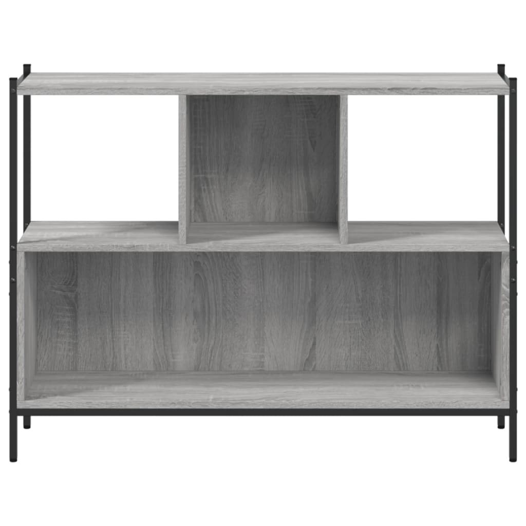 Bücherregal Grau Sonoma 102x28x77,5 cm Holzwerkstoff