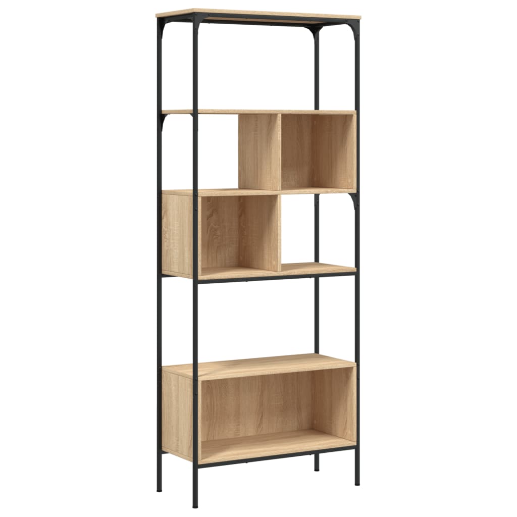 Bookcase 5 shelves Sonoma oak 76x33x188.5 cm wood material