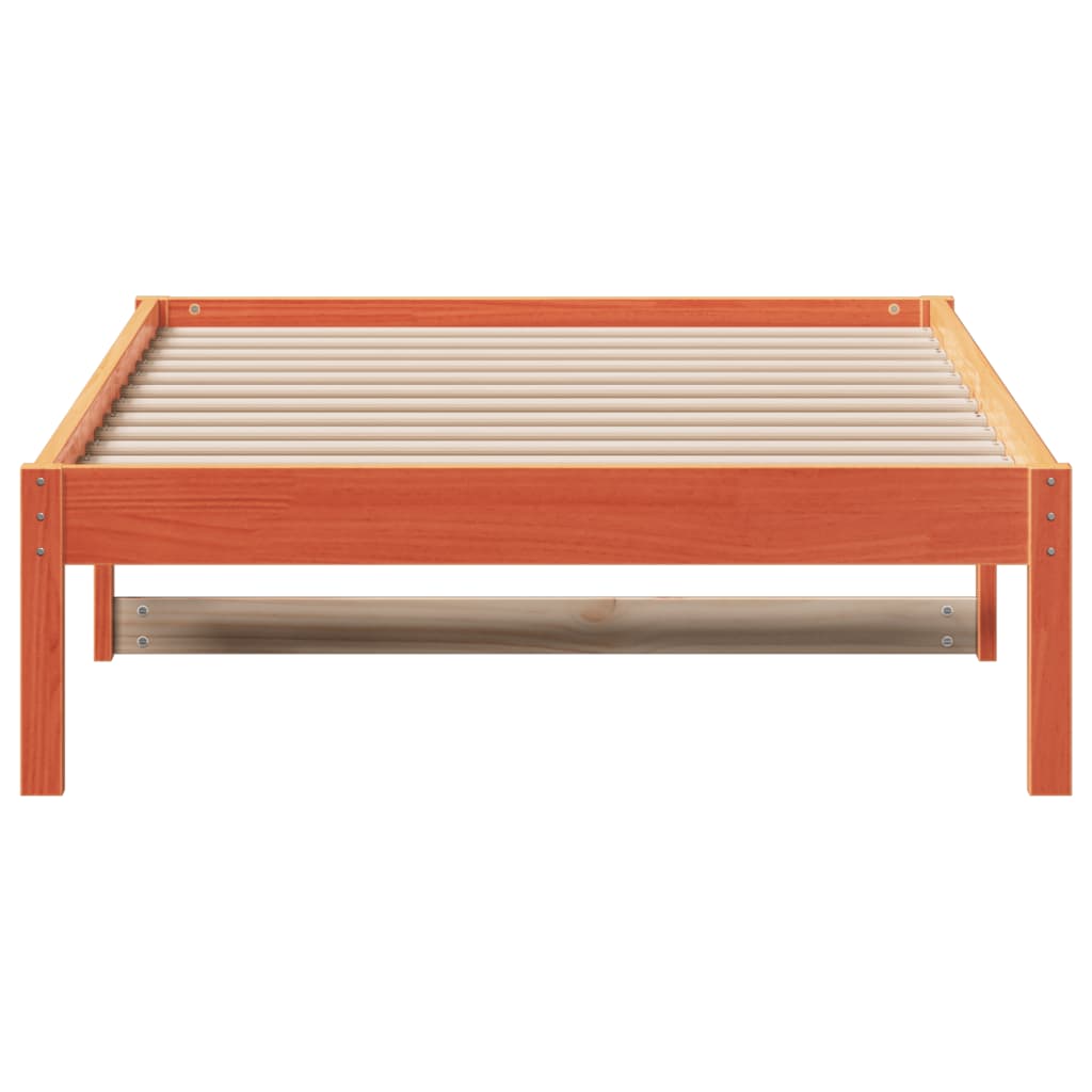 Daybed without mattress wax brown 90x200 cm solid pine wood