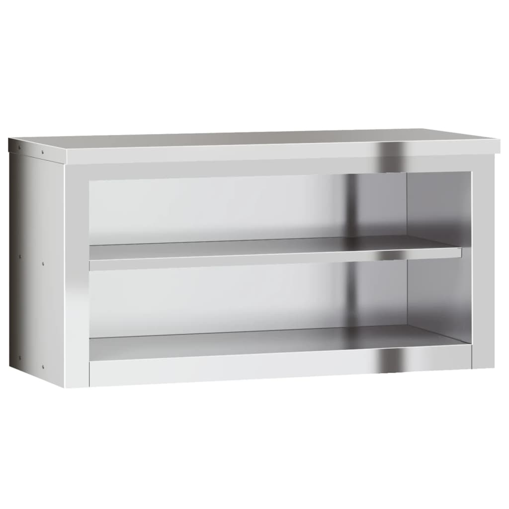 Kitchen Wall Cabinet with Shelf Stainless Steel