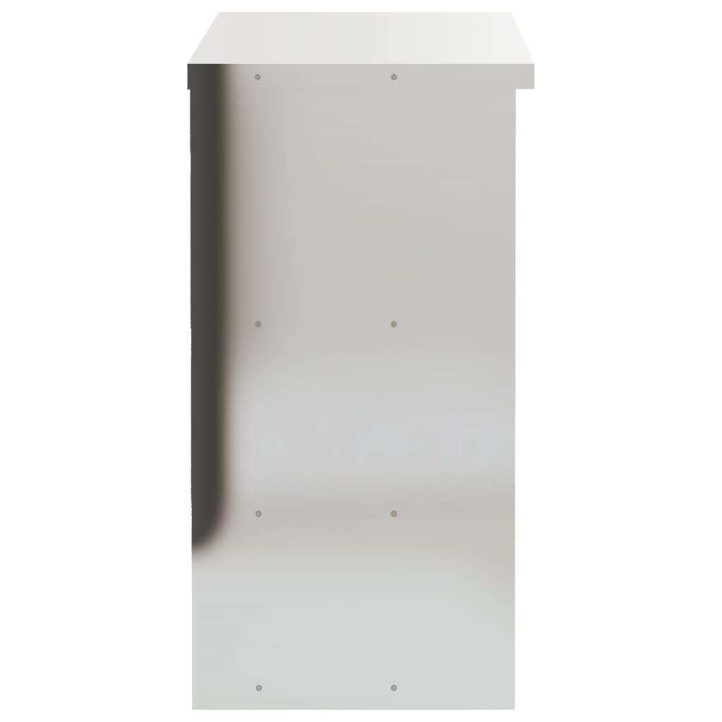 Kitchen wall cabinet with shelves stainless steel