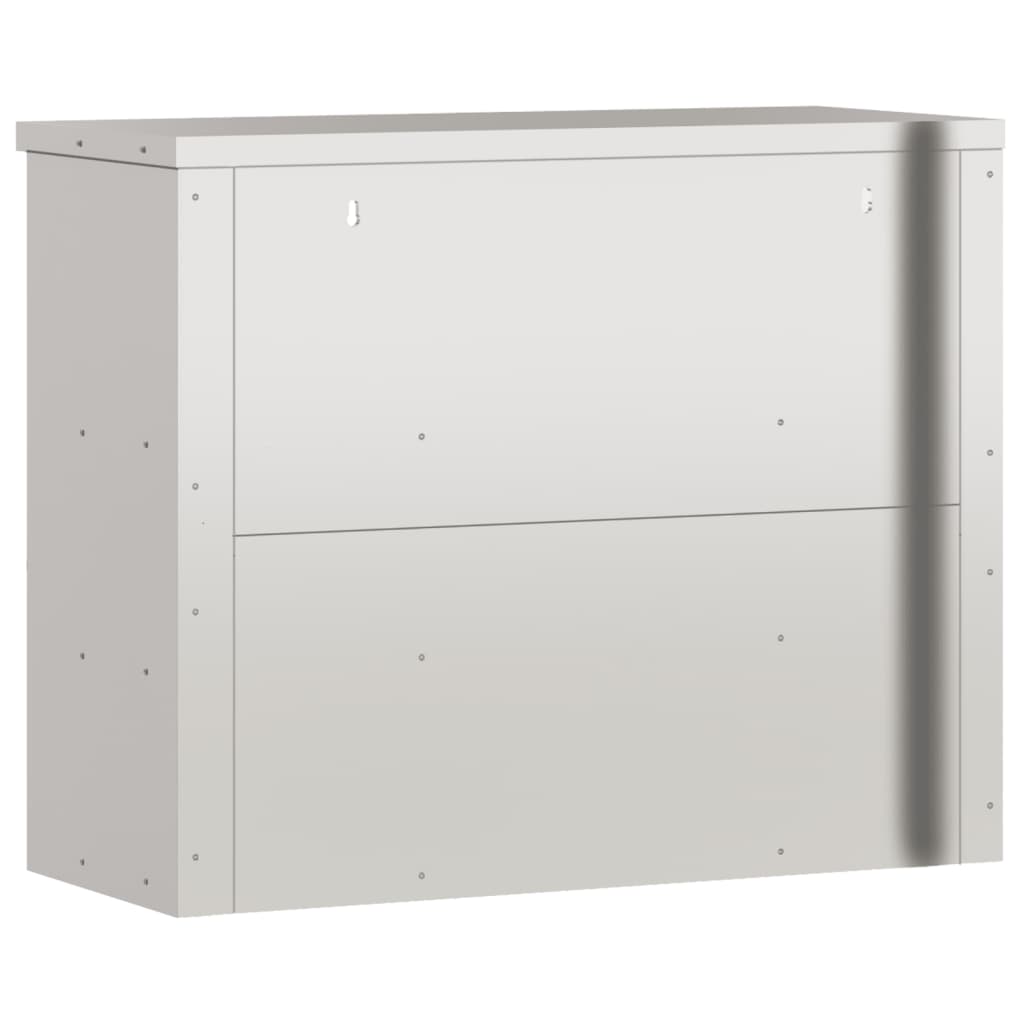 Kitchen wall cabinet with shelves stainless steel