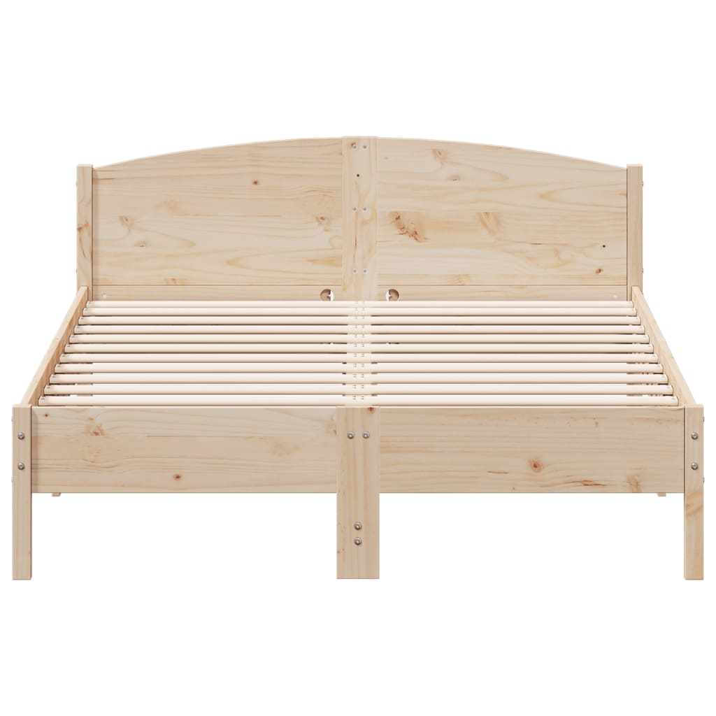 Solid wood bed without mattress 120x200 cm pinewood