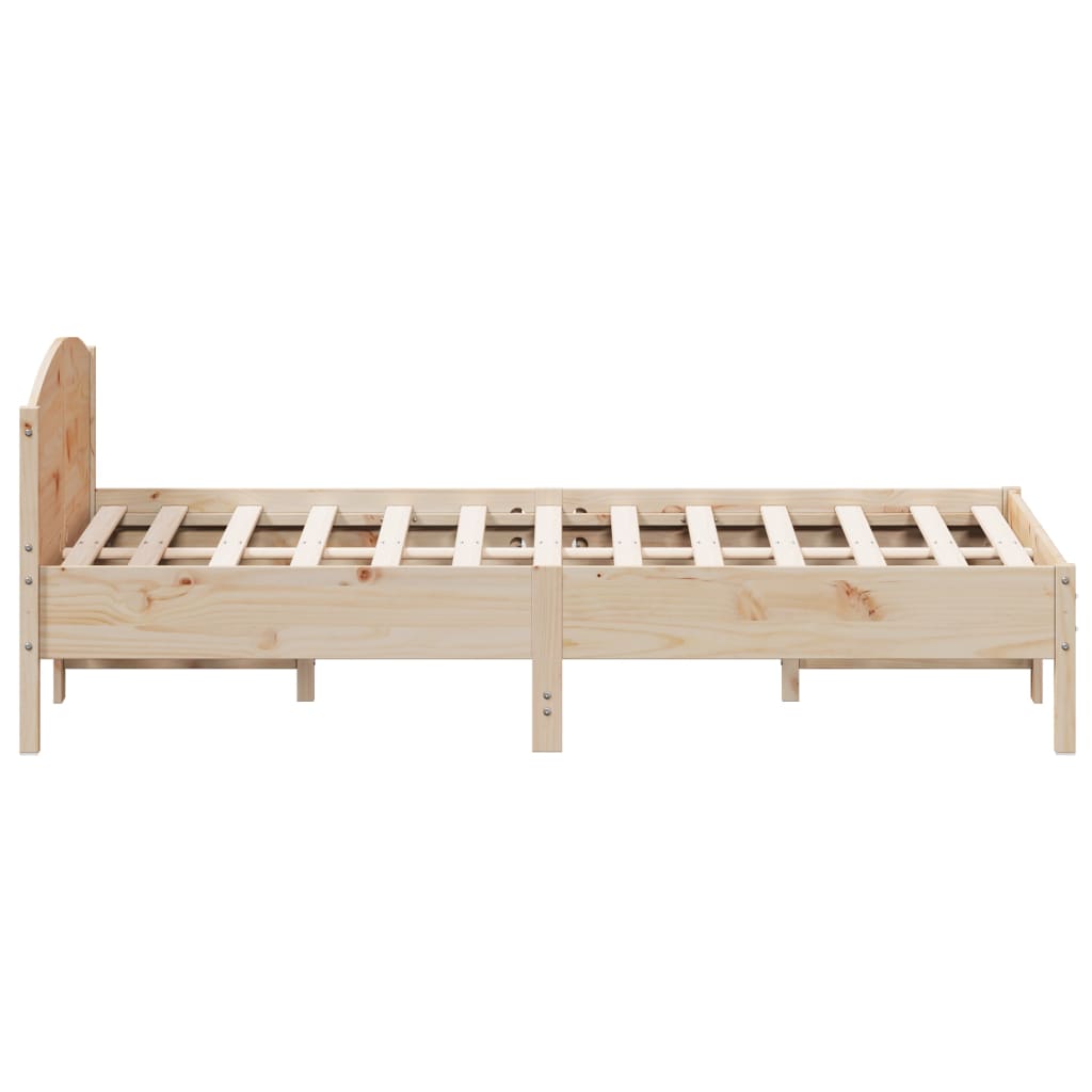 Solid wood bed without mattress 120x200 cm pinewood