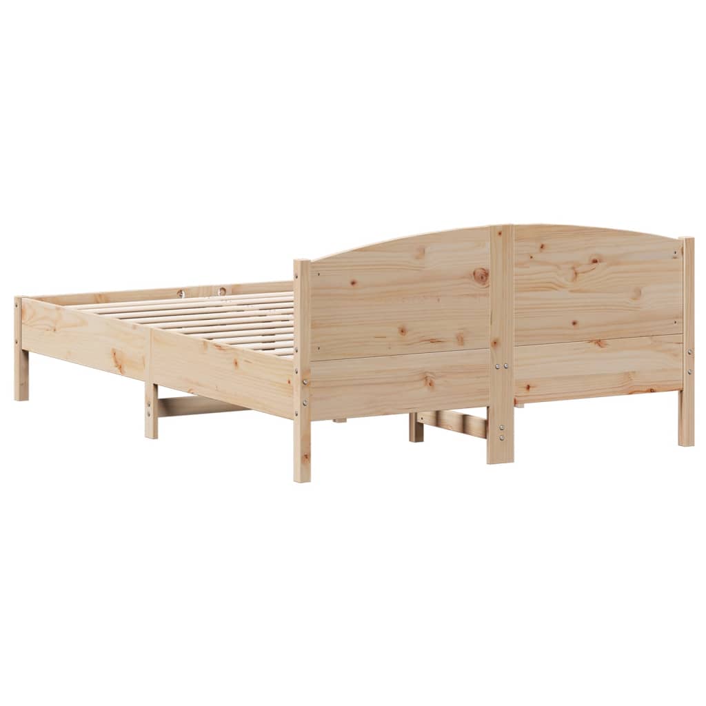 Solid wood bed without mattress 120x200 cm pinewood