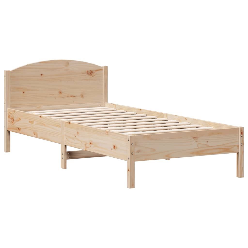 Solid wood bed without mattress 100x200 cm pinewood