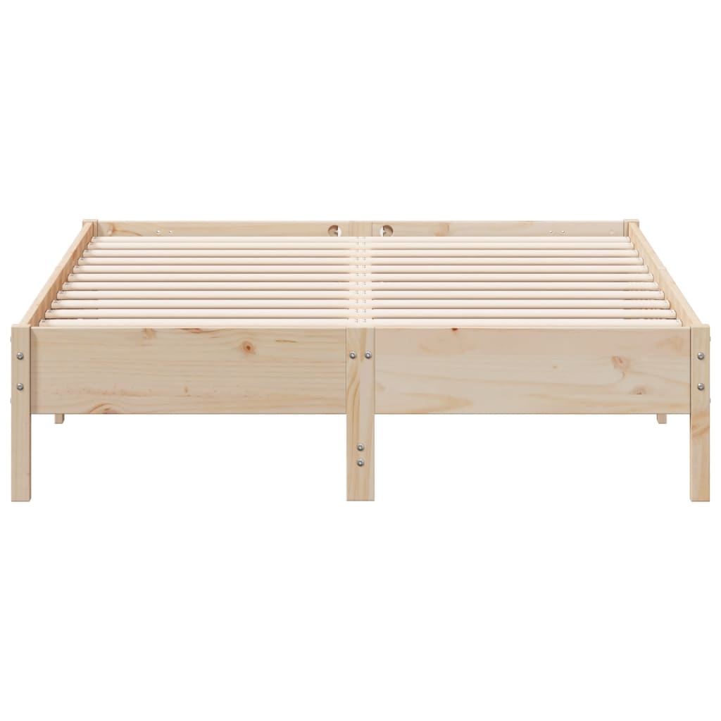 Solid wood bed without mattress 160x200 cm pinewood