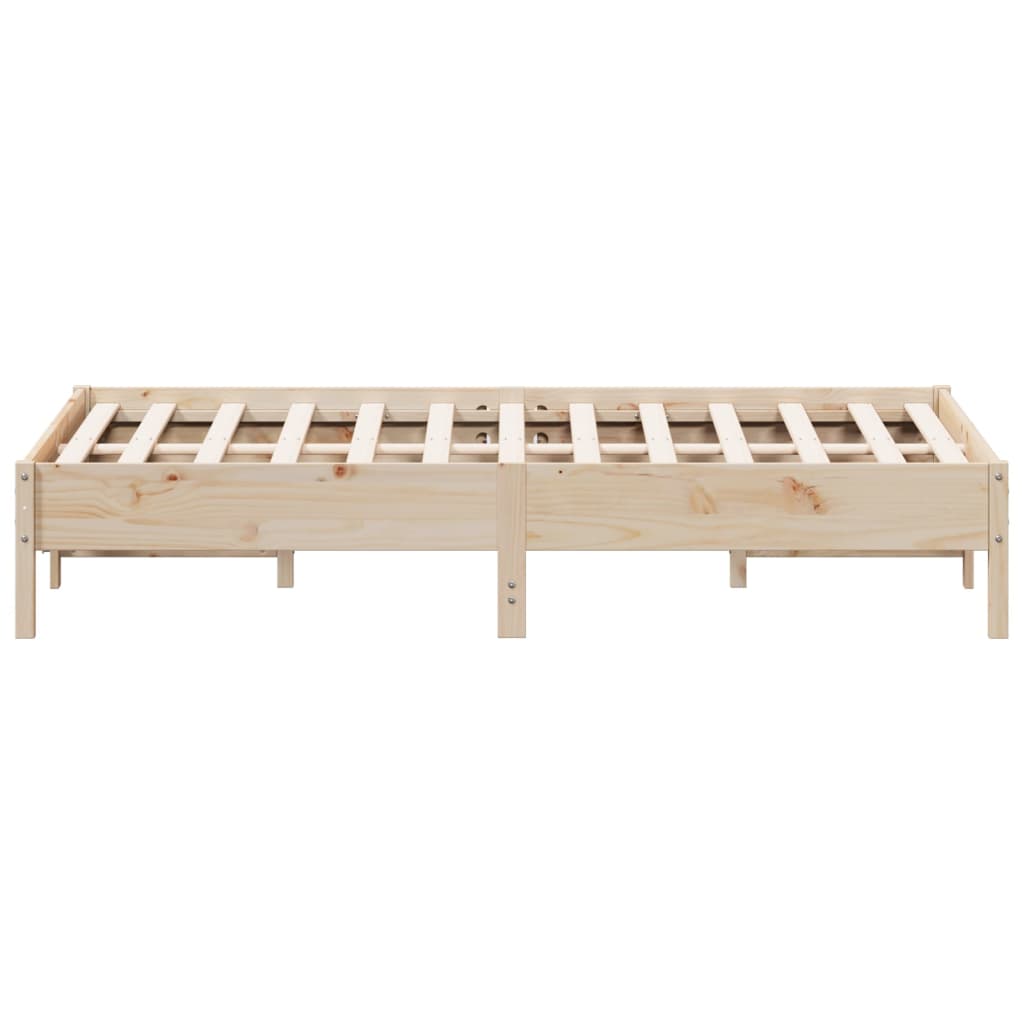 Solid wood bed without mattress 160x200 cm pinewood