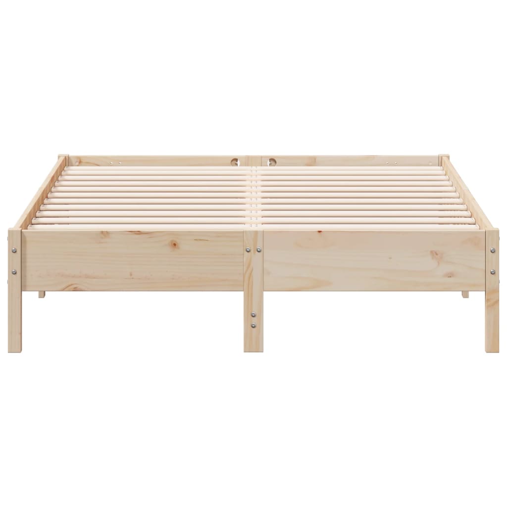 Solid wood bed without mattress 150x200 cm pinewood