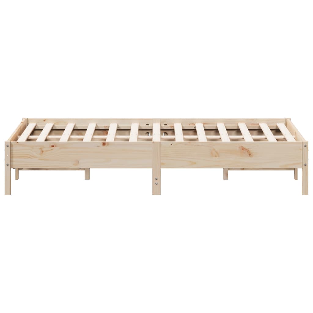 Solid wood bed without mattress 150x200 cm pinewood