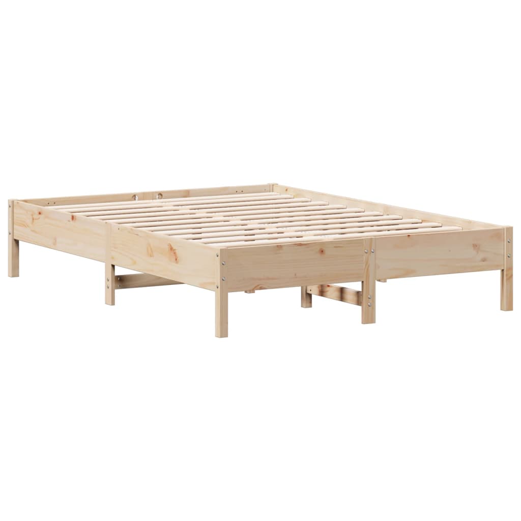 Solid wood bed without mattress 120x200 cm pinewood