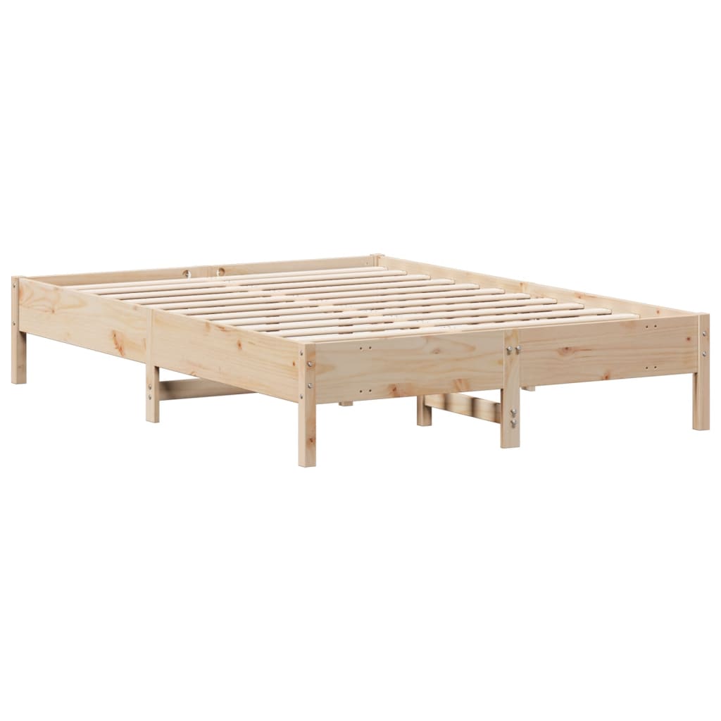 Solid wood bed without mattress 120x200 cm pinewood