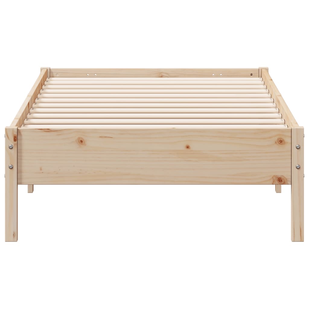 Solid wood bed without mattress 100x200 cm pinewood