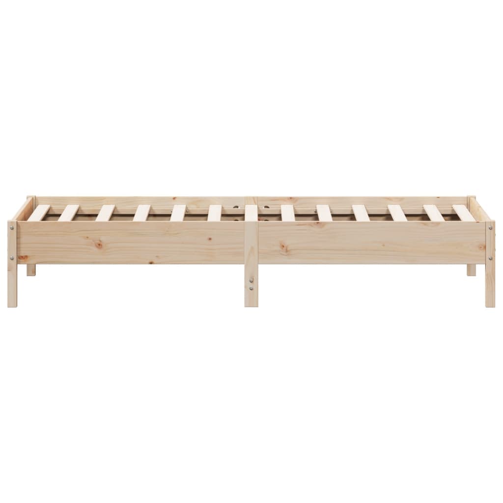 Solid wood bed without mattress 100x200 cm pinewood