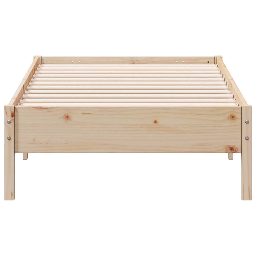 Solid wood bed without mattress 90x200 pinewood