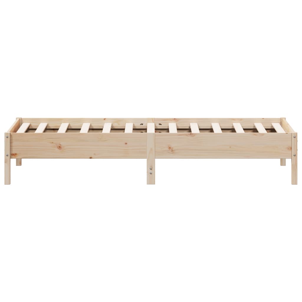 Solid wood bed without mattress 90x200 pinewood