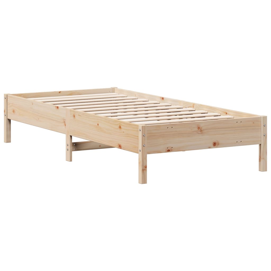 Solid wood bed without mattress 90x200 pinewood