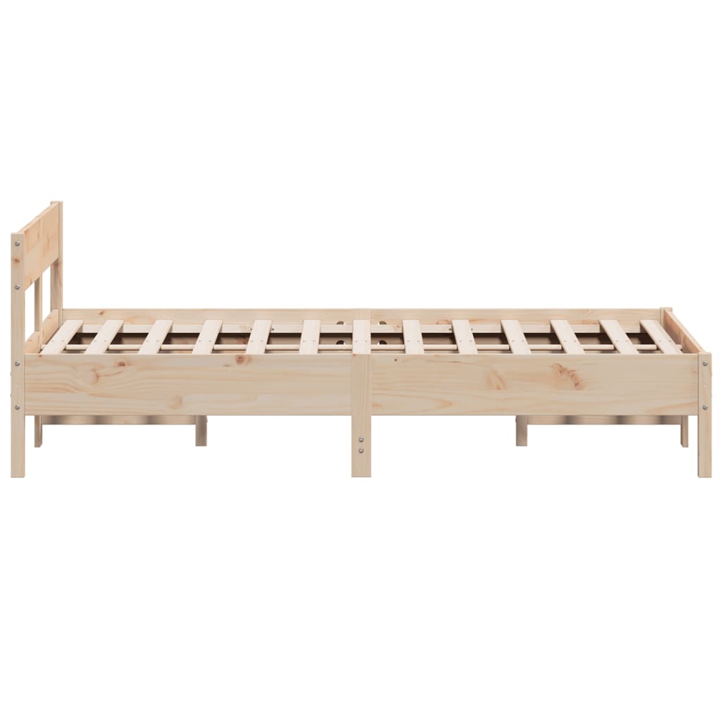 Solid wood bed without mattress 160x200 cm pinewood