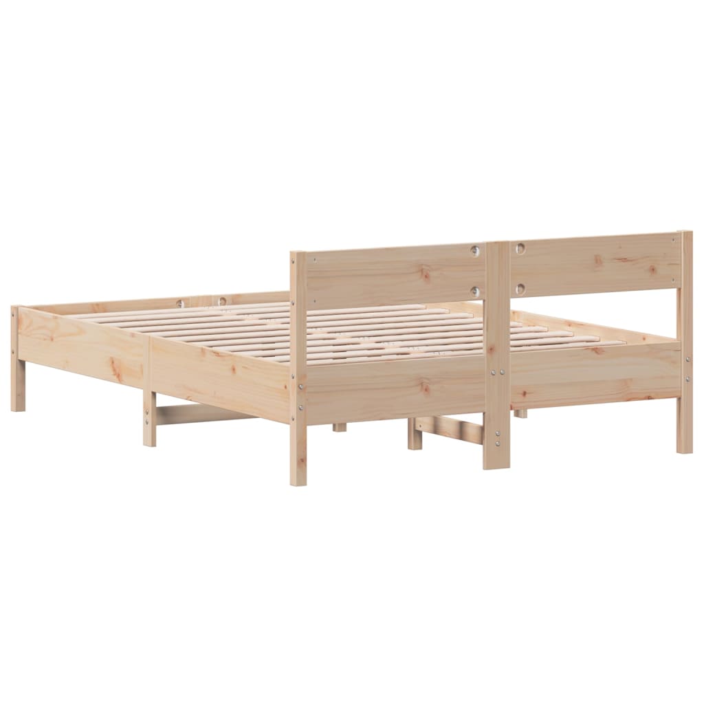 Solid wood bed without mattress 160x200 cm pinewood