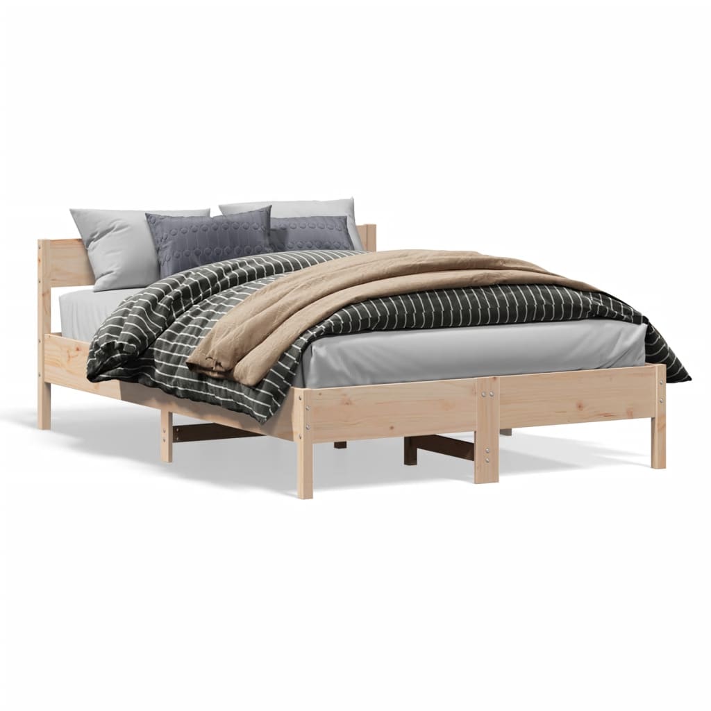 Solid wood bed without mattress 160x200 cm pinewood