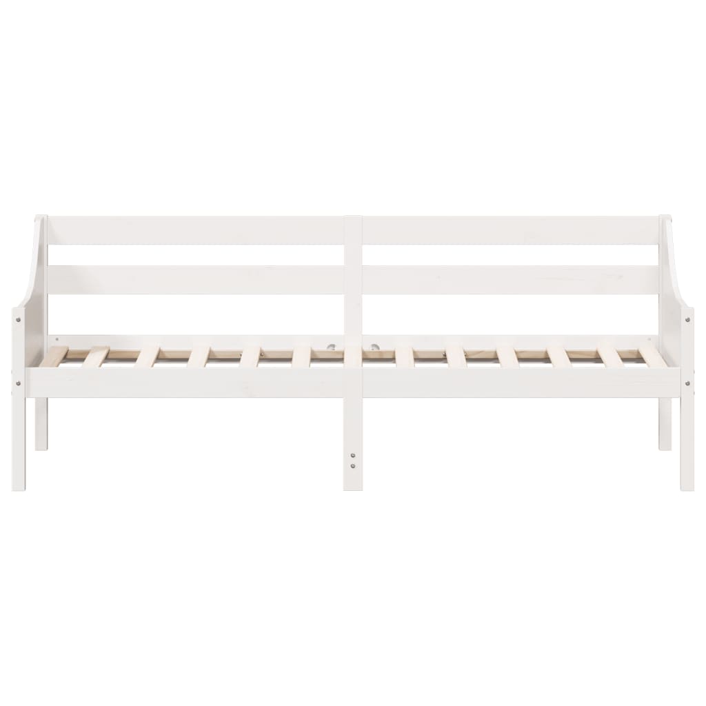 Daybed without mattress white 90x200 cm solid pine wood