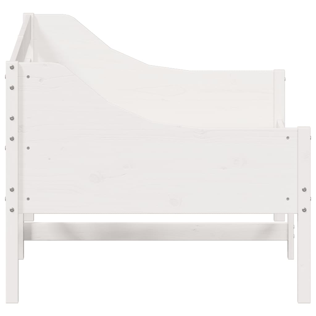 Daybed without mattress white 90x200 cm solid pine wood