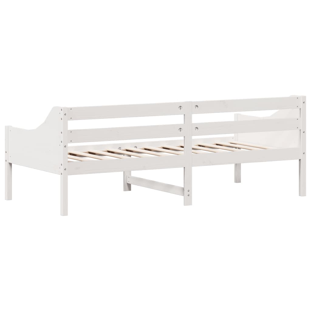 Daybed without mattress white 90x200 cm solid pine wood