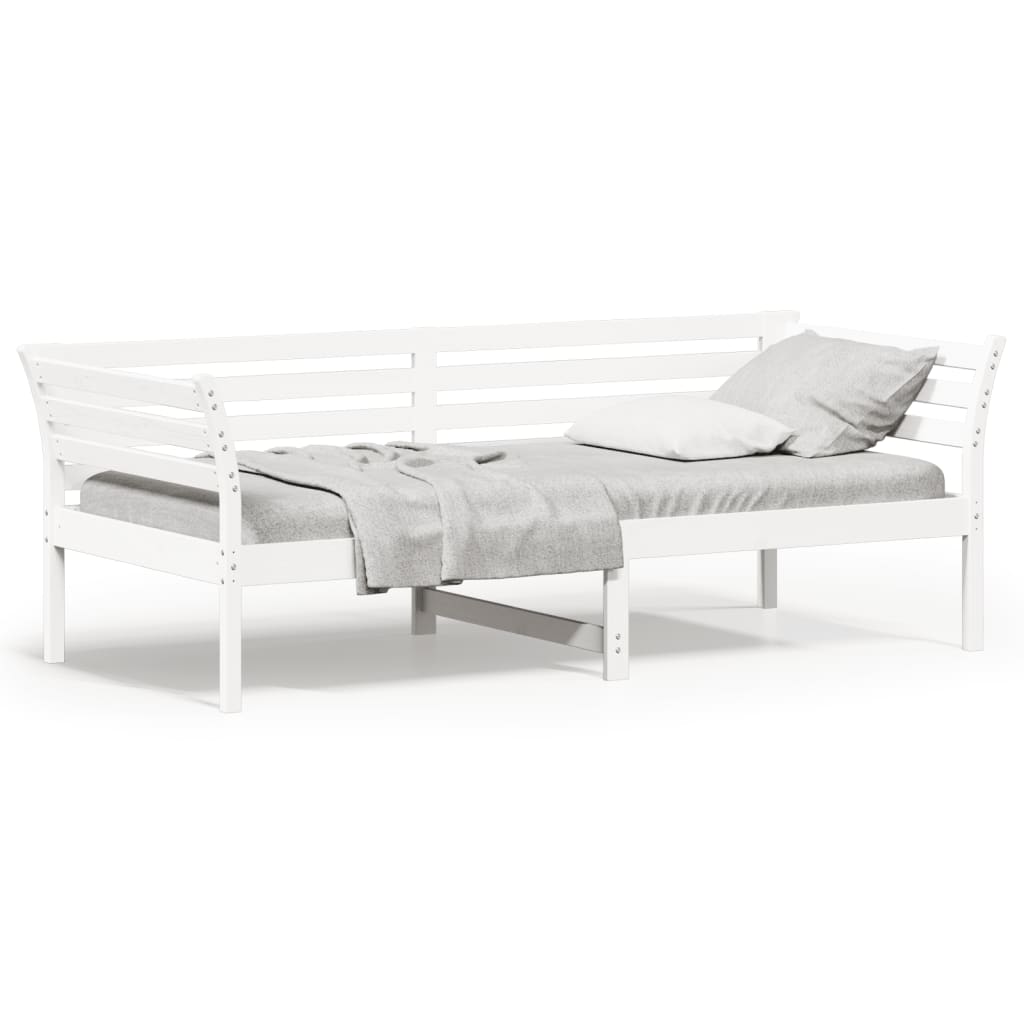 Daybed without mattress white 80x200 cm solid pine wood