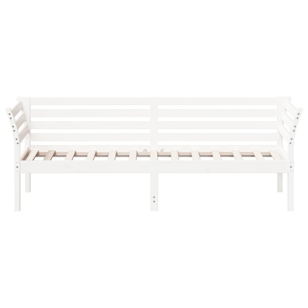 Daybed without mattress white 80x200 cm solid pine wood