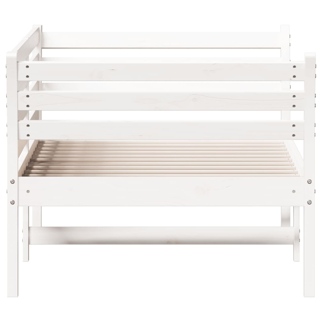 Daybed without mattress white 80x200 cm solid pine wood