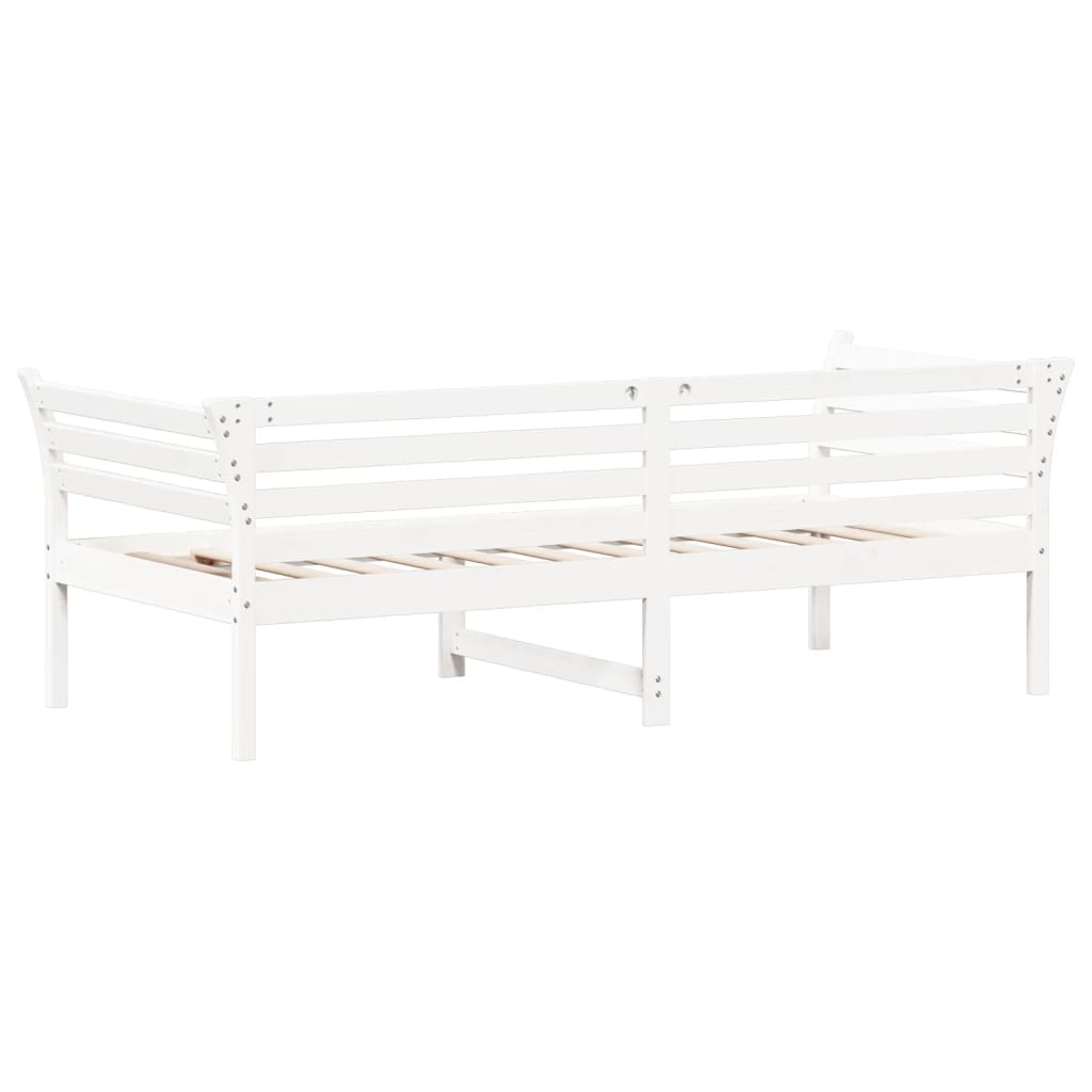 Daybed without mattress white 80x200 cm solid pine wood