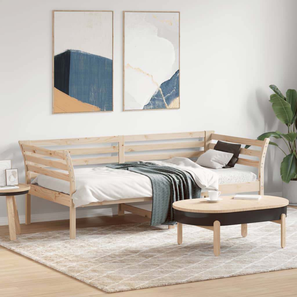 Daybed without mattress 75x190 cm solid pine wood