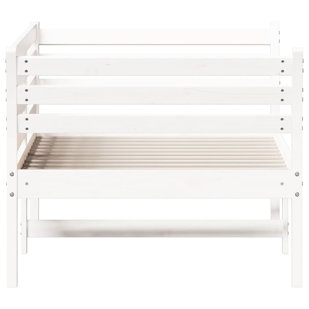 Daybed without mattress white 75x190 cm solid pine wood